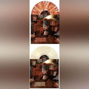 Tiny Bubbles In Champamge Variants The Life Of A Showgirl Vinyl Taylor Swift x2